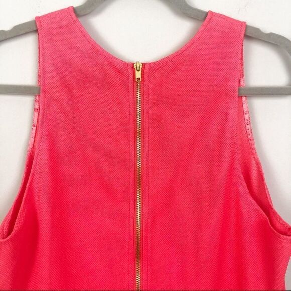 CHARMING CHARLIE | Dark Coral Zip Back Dress Large - Picture 7 of 7